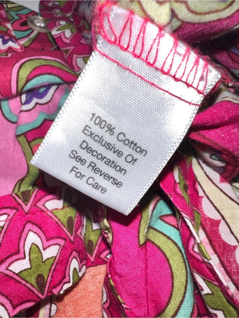 Vera Bradley Paisley Floral Pink Pajama Lounge Shorts XL